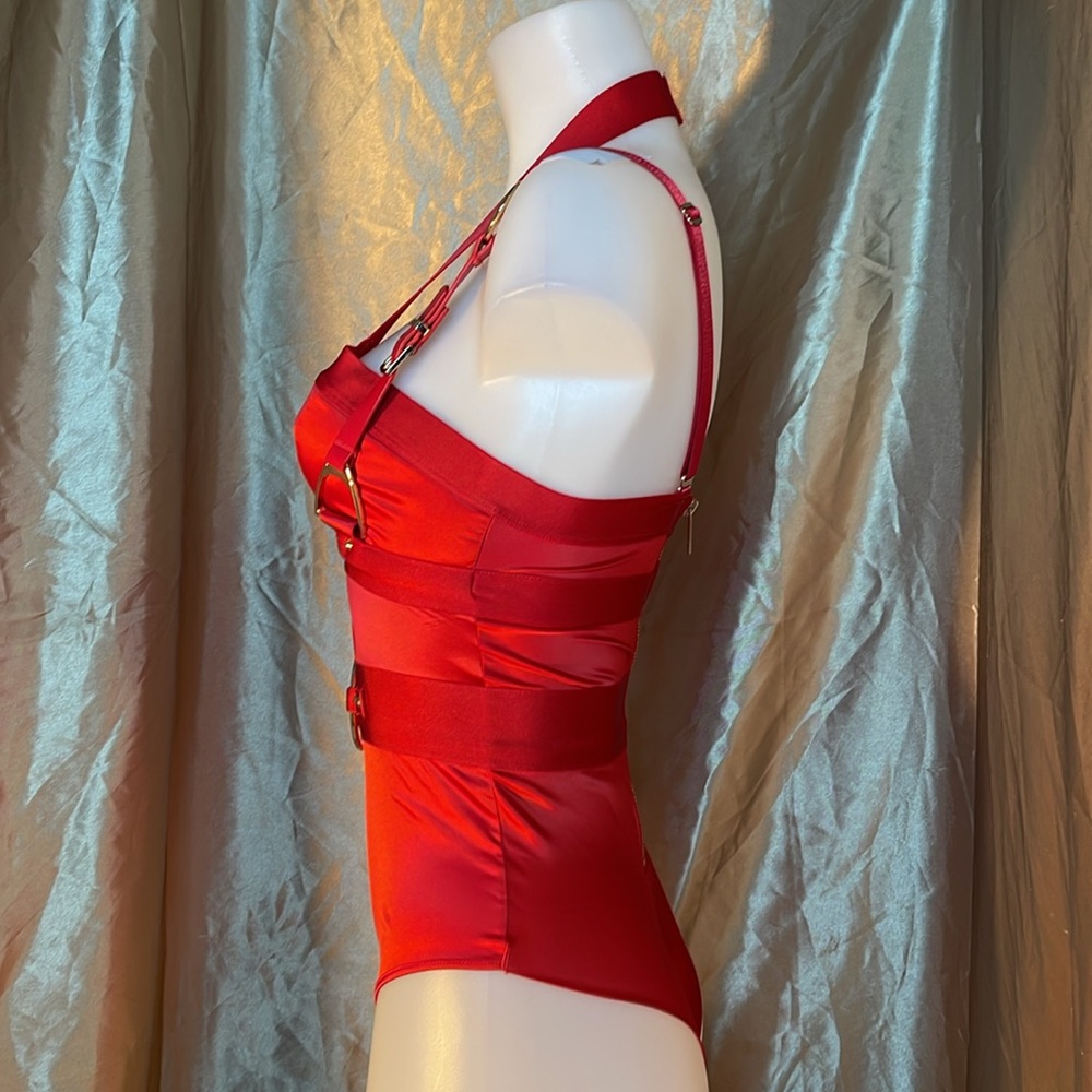 Honey Birdette Carter Red Bodysuit - Picture 2 of 7
